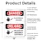 Signmission Electrical Hazard Bilingual Danger Sign, Plastic, 18in W x 24in L, 2PK OS-2PACK-DS-P-1824-VS-1196 - alternate 6